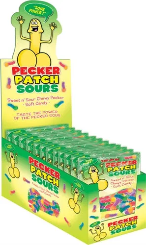 Pecker Patch Sour Gummies 12 Piece Display Hott Products Female Sex Toys