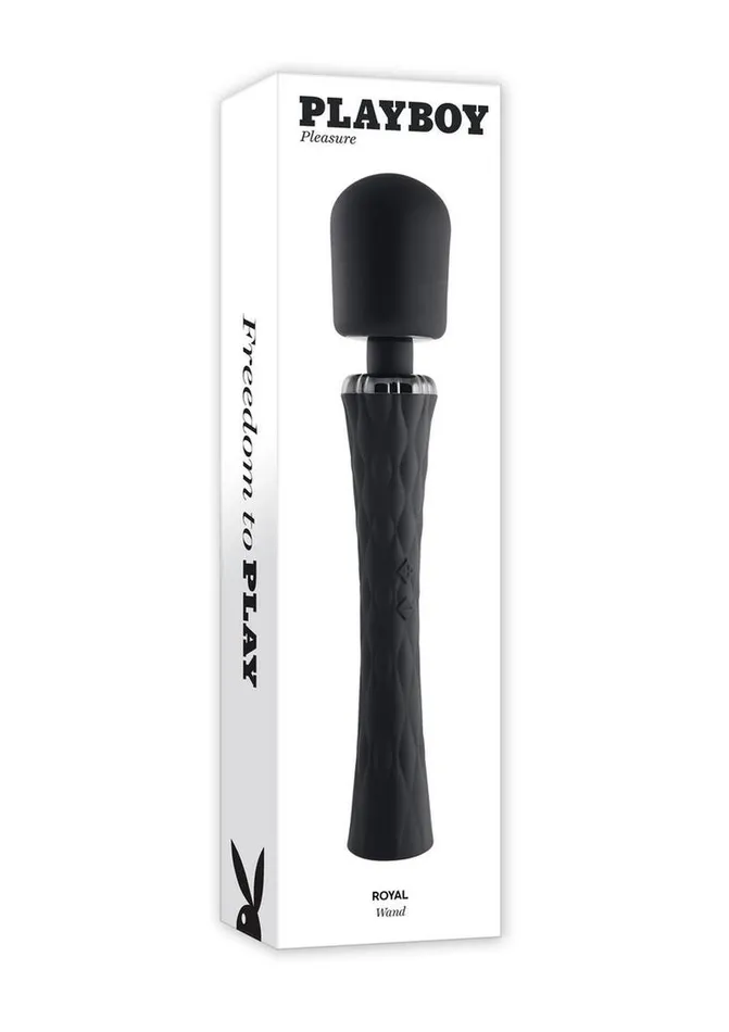 Playboy Royal Rechargeable Silicone Vibrating Massage Wand Playboy Female Sex Toys