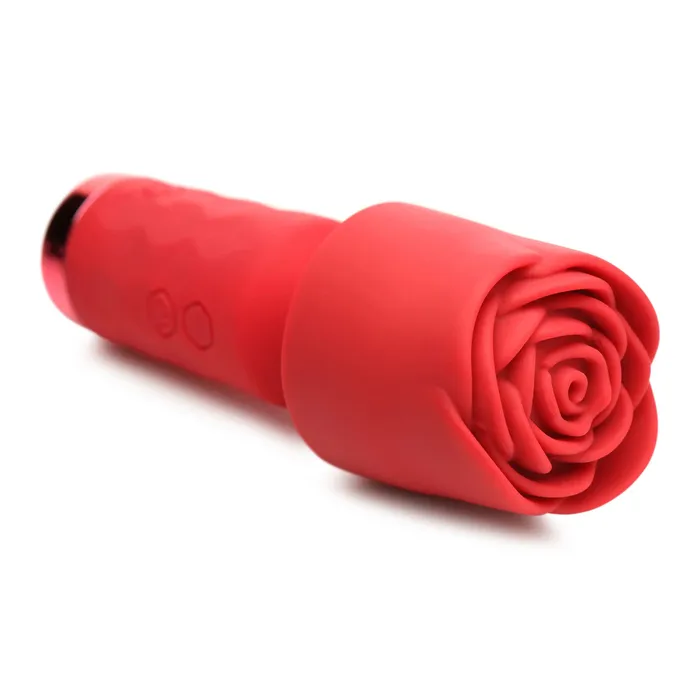 Pleasure RosePetite Mini Silicone Rose Wand Red XR Brands inmi Vibrators