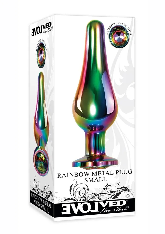 Rainbow Metal Anal Plug Evolved Anal