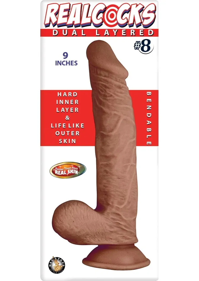 Realcocks Dual Layered 8 Bendable Dildo Realcocks Dildos Realcocks Dual Layered 8 Bendable Dildo Realcocks Dildos