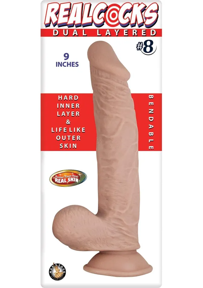 Realcocks Dual Layered 8 Bendable Dildo Realcocks Dildos Realcocks Dual Layered 8 Bendable Dildo Realcocks Dildos
