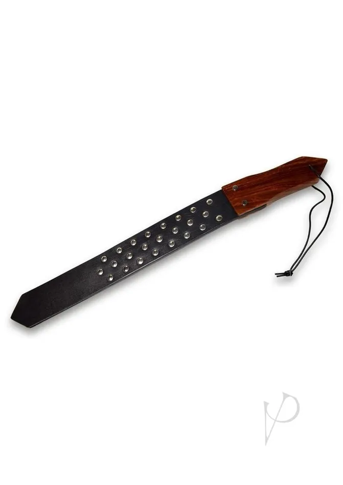 Restraints Prowler RED Prowler Red Leather and Wood Studded Paddle