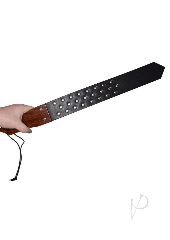 Restraints Prowler RED Prowler Red Leather and Wood Studded Paddle Restraints Prowler RED Prowler Red Leather and Wood Studded Paddle