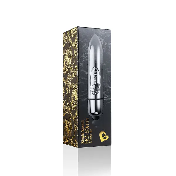 RO80 Single Speed Bullet Chrome Rocks Off Female Sex Toys