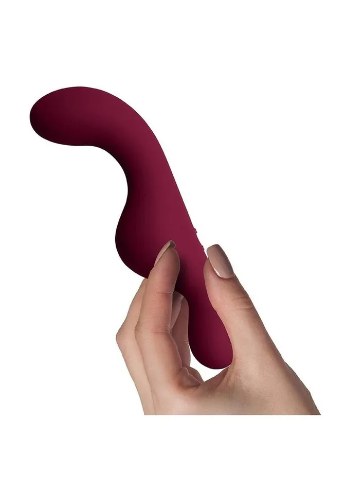 Rocks Off Ruby Glow Blush Rechargeable Silicone Dual Vibrator with Remote Control Female Sex Toys