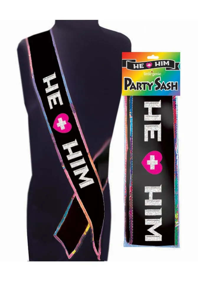 Sashes and Wearables Vibrators He Him Party Sash