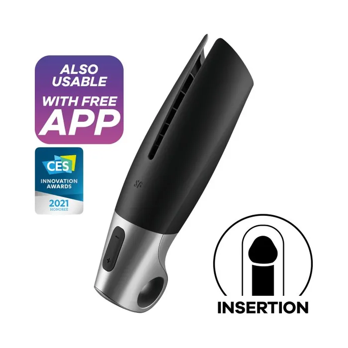 Satisfyer Anal Satisfyer Power Masturbator Black Silver