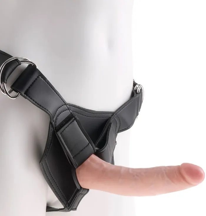 Strap On Harness With 7 Cock Flesh Pipedreams Female Sex Toys