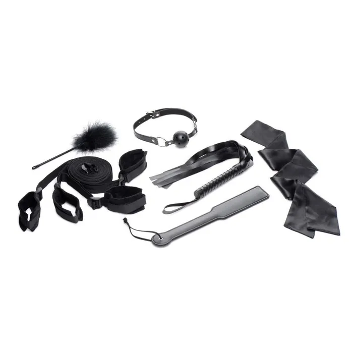 Strict Anal Bed Restraint Bondage Kit Black