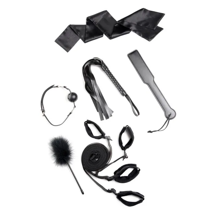 Strict Anal Bed Restraint Bondage Kit Black