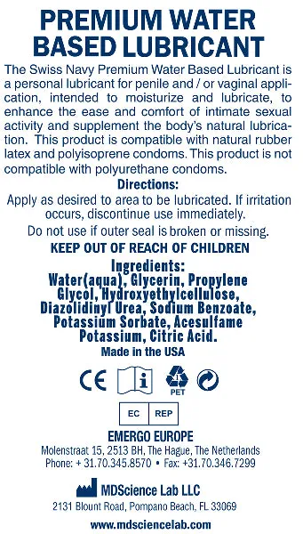 Swiss Navy Lubricants Swiss Navy Arousal Lubricant 2oz59ml