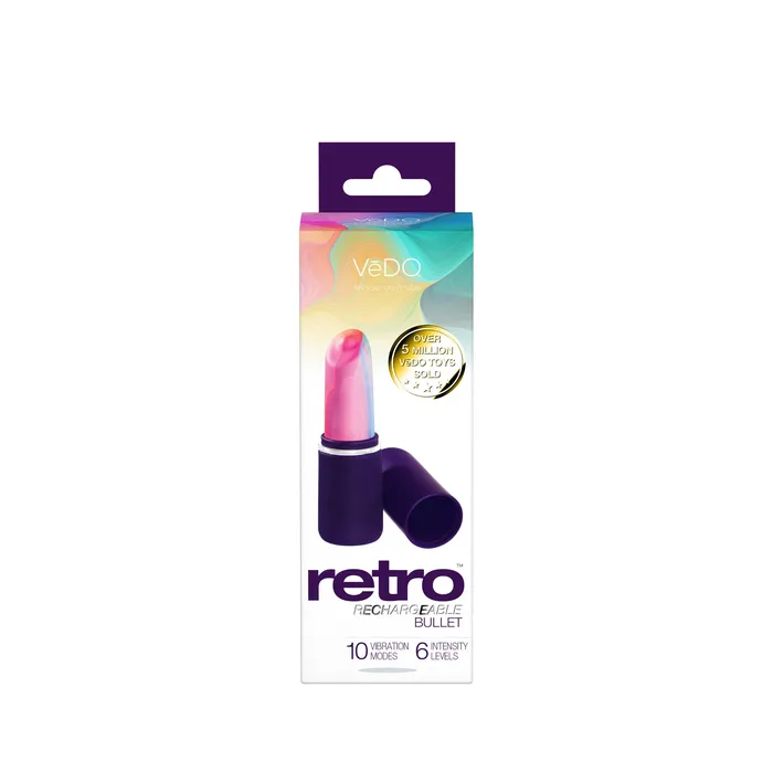 Vibrators Retro Rechargeable Bullet Purple VeDO Vibrators Retro Rechargeable Bullet Purple VeDO