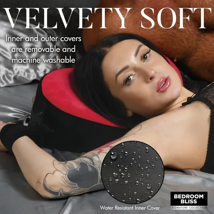 Vibrators XR Bedroom Bliss Bondage Love Pillow Blackred Vibrators XR Bedroom Bliss Bondage Love Pillow Blackred