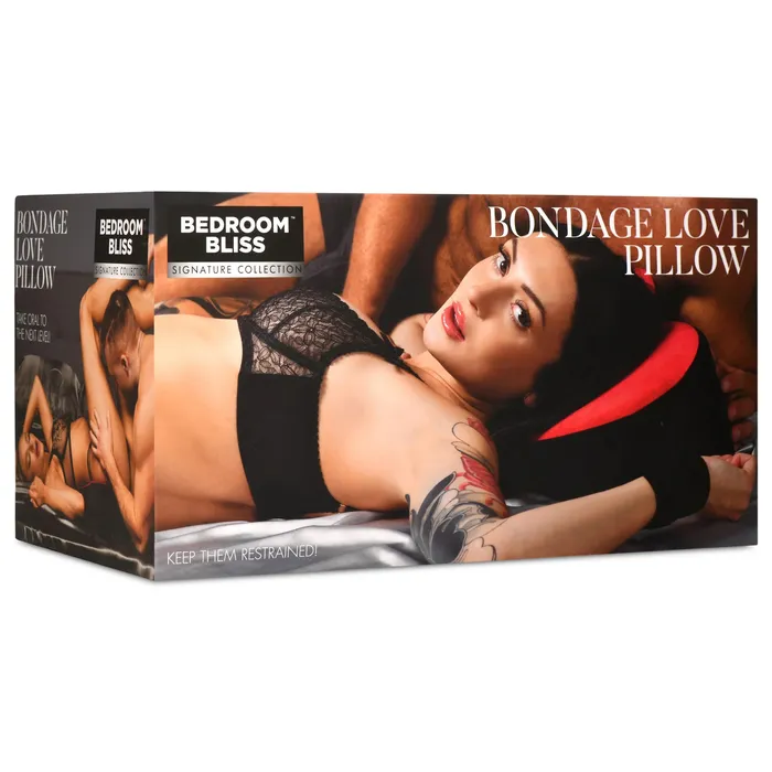 Vibrators XR Bedroom Bliss Bondage Love Pillow Blackred Vibrators XR Bedroom Bliss Bondage Love Pillow Blackred