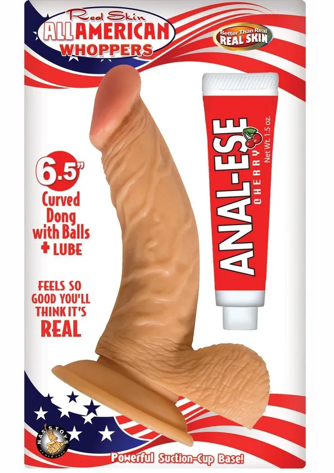 Whoppers Dildos All American Whoppers Curve Dildo with Balls Whoppers Dildos All American Whoppers Curve Dildo with Balls