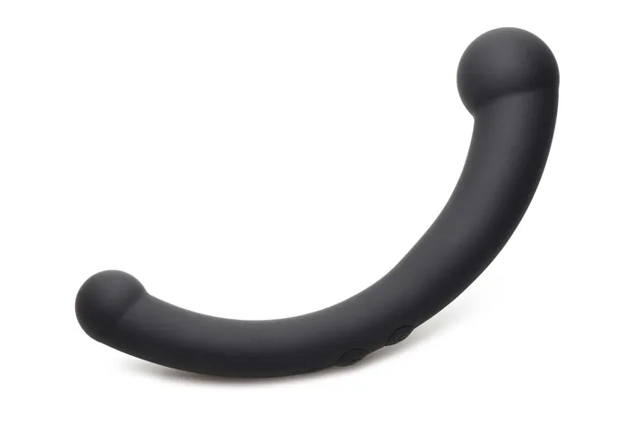 10x VibraCrescent Silicone Dual Ended Dildo Black XR Brands Dildos