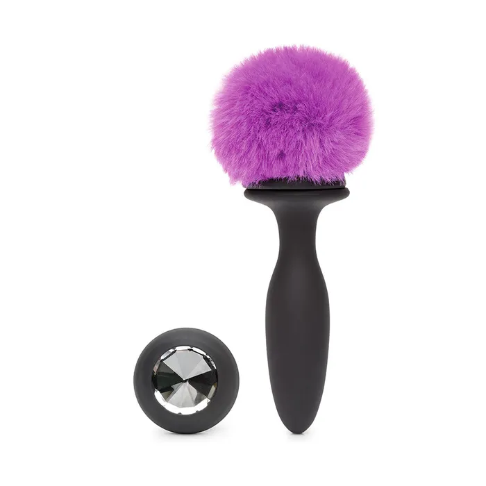 Anal ItsForMyFriend Happy Rabbit Vibrating Butt Plug Medium BlackPurple