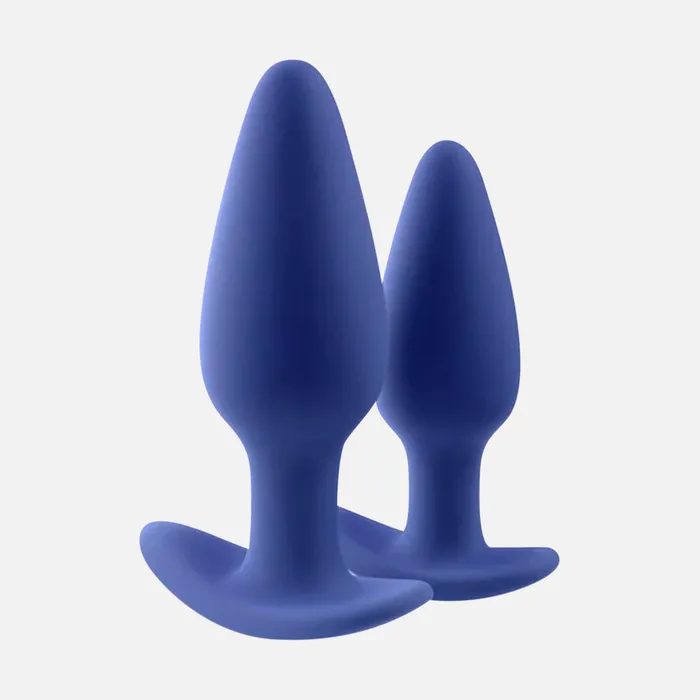 Anal Regii 2Piece Non Vibrating Anal Plug Set Blue Biird Anal Regii 2Piece Non Vibrating Anal Plug Set Blue Biird