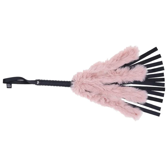 Anal Sportsheets Brat Faux Fur Flogger Pinkblack