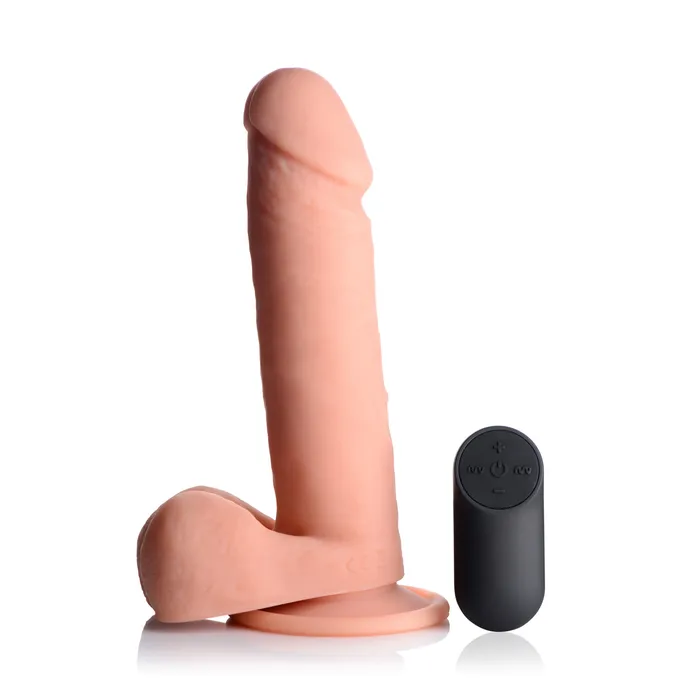 Big Shot BIG SHOT 8 with BALLS VIBRATING SILICONE DILDO Female Sex Toys