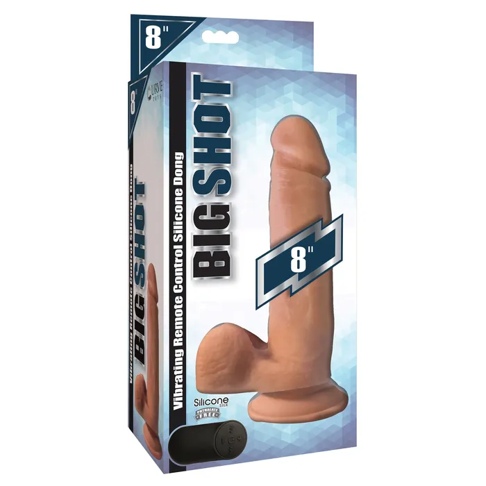 Big Shot BIG SHOT 8 with BALLS VIBRATING SILICONE DILDO Female Sex Toys Big Shot BIG SHOT 8 with BALLS VIBRATING SILICONE DILDO Female Sex Toys