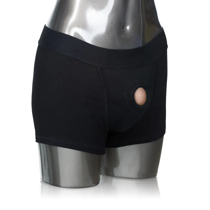 CalExotics Female Sex Toys Packer Gear Black Boxer Brief Harness Xl2xl