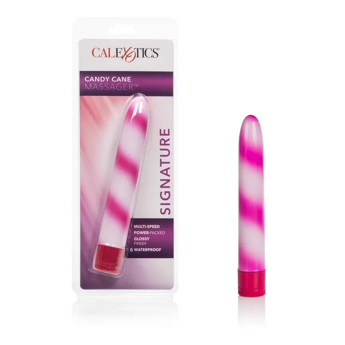 CalExotics Vibrators Candy Cane Massager Pink