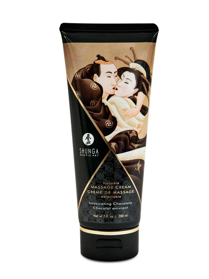 Couples Shunga Kissable Massage Cream Intoxicating Chocolate 7 Fl Oz 200 ml