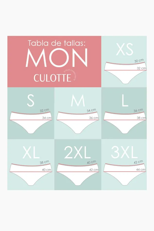 Culotte MON Calzn Menstrual flujo moderado Vibrators