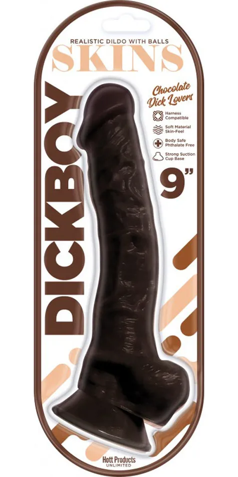Dickboy Skins Dildo With Balls 9 Inch Chocolate Dick Lovers 2024 Holiday Sale Dildos Dickboy Skins Dildo With Balls 9 Inch Chocolate Dick Lovers 2024 Holiday Sale Dildos