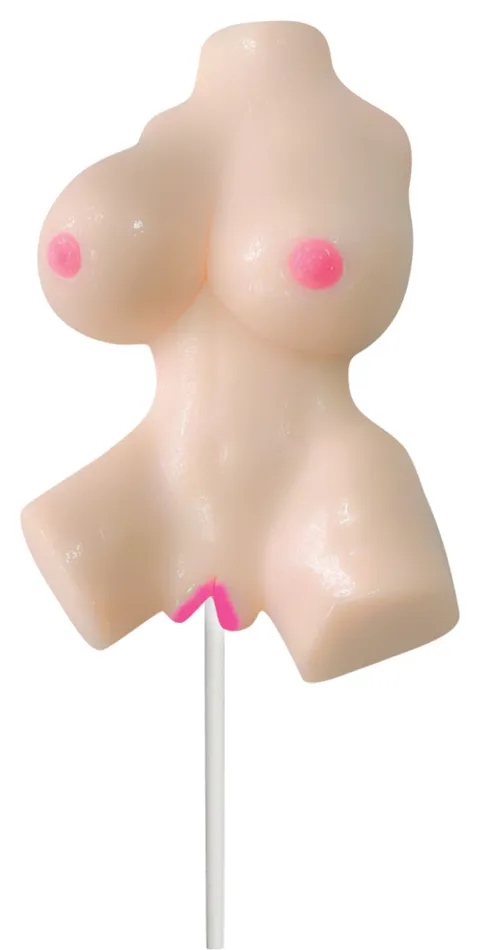 Dildos Hott Products Lusty Lickers Female Torso Pop Vanilla