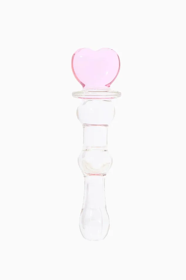 Dildos NS Novelties CRYSTAL WAND Dildo de Vidrio con Corazn