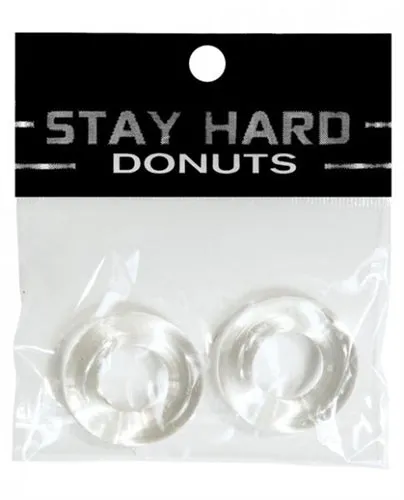 Dildos SI Novelties Stay Hard Donuts 2 Pack Clear