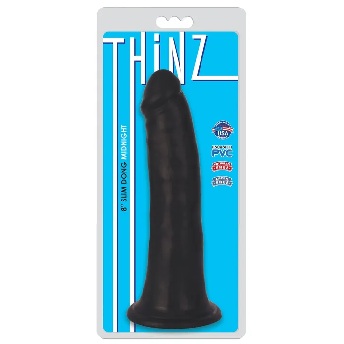 Dildos THINZ 8 Slim Dildo Midnight