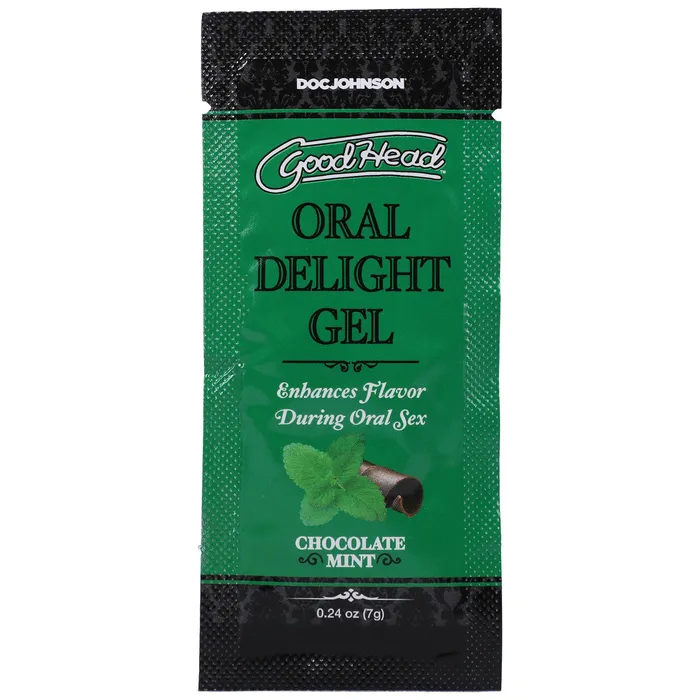 Doc Johnson Enhancers Goodhead Oral Delight Gel Chocolate Mint 024 Oz