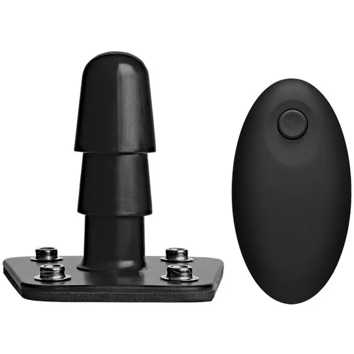 Doc Johnson Female Sex Toys VacULock Vibrating Plug With Snaps Wireless Remote Black Doc Johnson Female Sex Toys VacULock Vibrating Plug With Snaps Wireless Remote Black