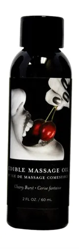 Edible Massage Oil Cherry 2 Fl Oz Earthly Body Couples