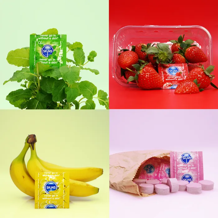 Enhancers Skins Skins Condoms Flavours Cube 16 Pack Enhancers Skins Skins Condoms Flavours Cube 16 Pack