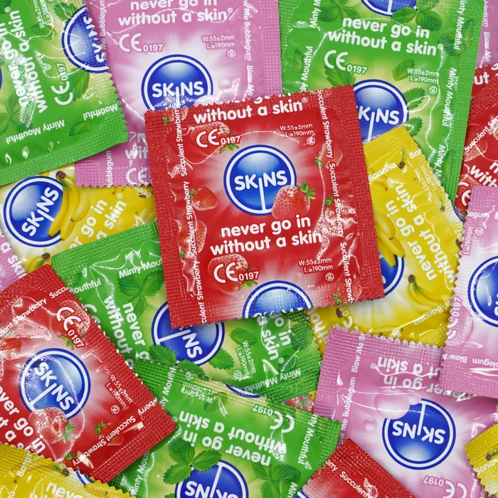 Enhancers Skins Skins Condoms Flavours Cube 16 Pack Enhancers Skins Skins Condoms Flavours Cube 16 Pack