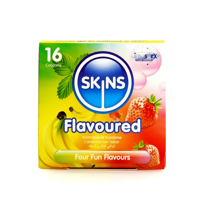 Enhancers Skins Skins Condoms Flavours Cube 16 Pack Enhancers Skins Skins Condoms Flavours Cube 16 Pack
