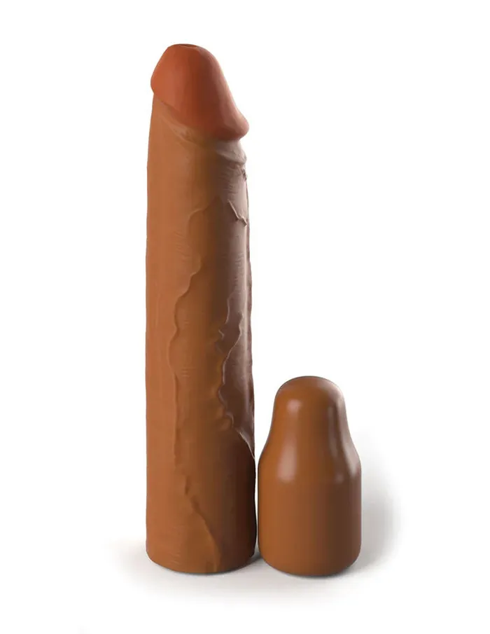 Fantasy XTensions Elite 8 Inch Sleeve With 2 Inch Plug Tan Pipedream Anal