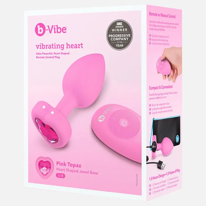 Female Sex Toys BVibe Remote Control Vibrating Dildo Jewelled Heart Plug SM Female Sex Toys BVibe Remote Control Vibrating Dildo Jewelled Heart Plug SM
