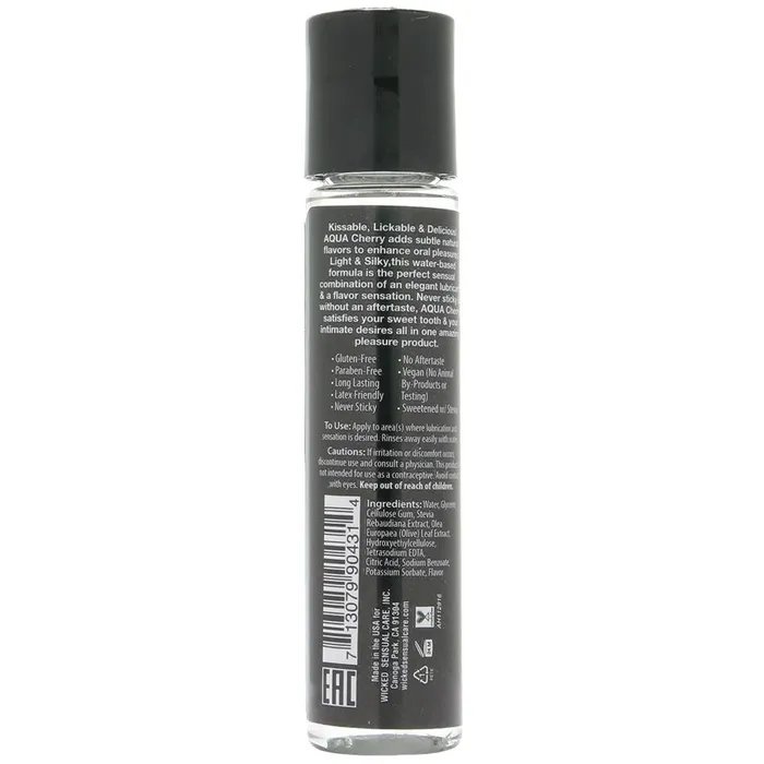 Female Sex Toys Pink Cherry Aqua Flavored Lube 1oz30ml in Cherry
