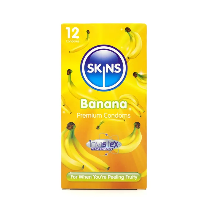 Female Sex Toys Skins Skins Condoms Banana 12 Pack