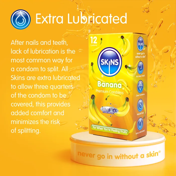 Female Sex Toys Skins Skins Condoms Banana 12 Pack