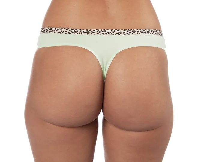 Female Sex Toys Sunset Intimates Smooth Operator Thong in Green