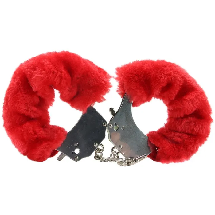Fetish Fantasy Beginners Furry Cuffs Red Pink Cherry Couples