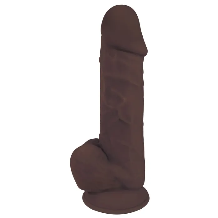 FLESHSTIXXX Female Sex Toys FLESHSTIXXX 8 Silicone Dildo with ball Chocolate