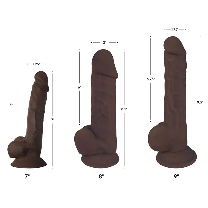 FLESHSTIXXX Female Sex Toys FLESHSTIXXX 8 Silicone Dildo with ball Chocolate FLESHSTIXXX Female Sex Toys FLESHSTIXXX 8 Silicone Dildo with ball Chocolate